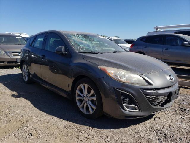 JM1BL1K54B1403667 - 2011 MAZDA MAZDA3 S GRAY photo 4