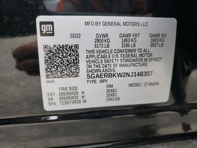 5GAERBKW2NJ148307 - 2022 BUICK ENCLAVE ESSENCE 石墨色 照片 13