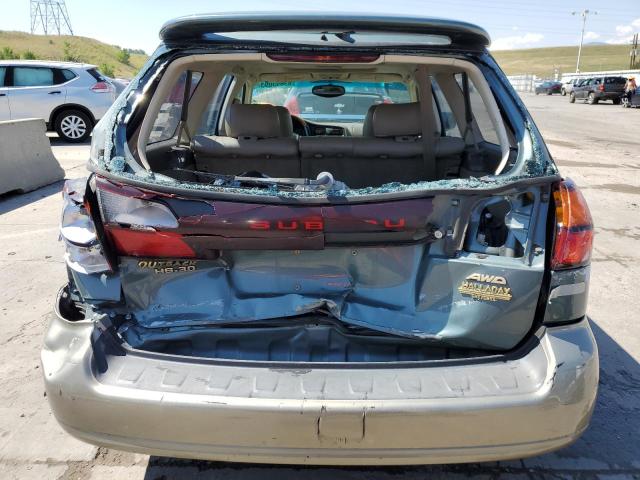 4S3BH806X17633568 - 2001 SUBARU LEGACY OUTBACK H6 3.0 LL BEAN GREEN photo 6