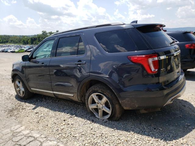 1FM5K8D84HGE35147 - 2017 FORD EXPLORER XLT BLACK photo 2