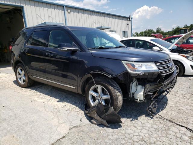 1FM5K8D84HGE35147 - 2017 FORD EXPLORER XLT BLACK photo 4