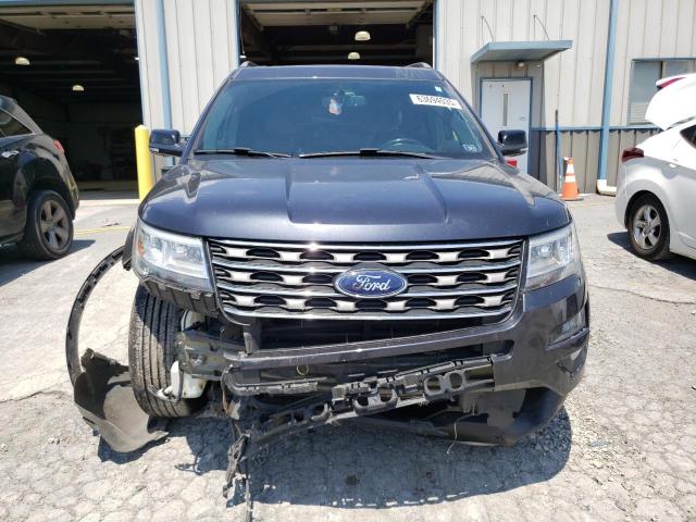 1FM5K8D84HGE35147 - 2017 FORD EXPLORER XLT BLACK photo 5