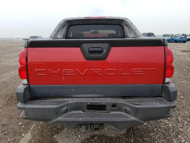 3GNEC13T03G121417 - 2003 CHEVROLET AVALANCHE C1500 RED photo 6