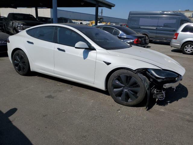 5YJSA1E57NF475282 - 2022 TESLA MODEL S WHITE photo 4