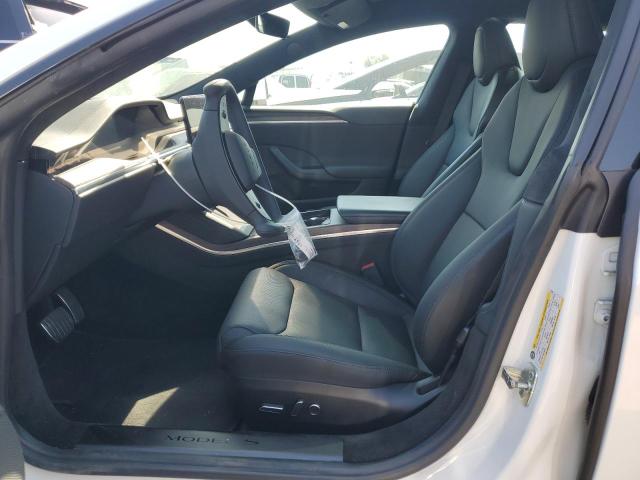 5YJSA1E57NF475282 - 2022 TESLA MODEL S WHITE photo 7