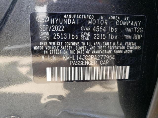 KMHL14JC2PA277954 - 2023 HYUNDAI SONATA N LINE GRAY photo 13