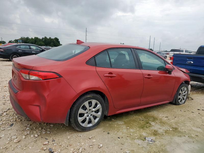 5YFEPRAEXLP080272 - 2020 TOYOTA COROLLA LE წითელი ფოტო 3