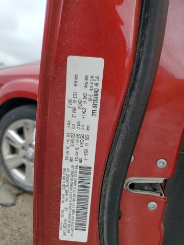 3D4GH57V99T166848 - 2009 DODGE JOURNEY SXT RED photo 12