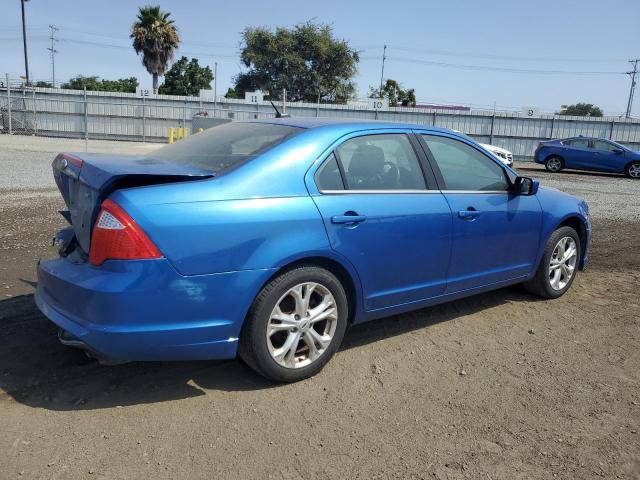 3FAHP0HA5CR232034 - 2012 FORD FUSION SE BLUE photo 3