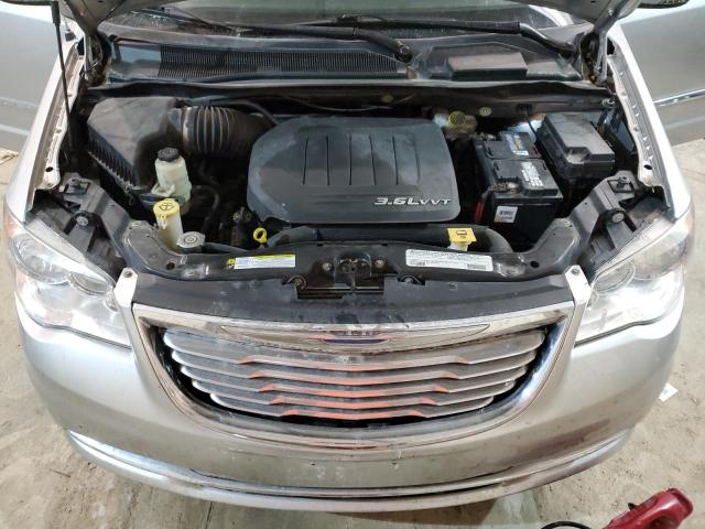 2C4RC1CG1CR395099 - 2012 CHRYSLER TOWN & COU TOURING L SILVER photo 12