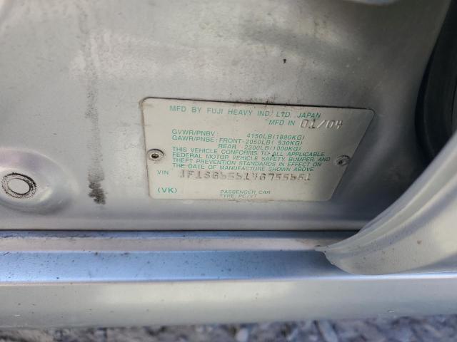 JF1SG65614G755651 - 2004 SUBARU FORESTER 2.5XS Серебристый фото 12