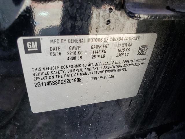 2G1145S36G9201908 - 2016 CHEVROLET IMPALA LTZ 黑色 照片 13