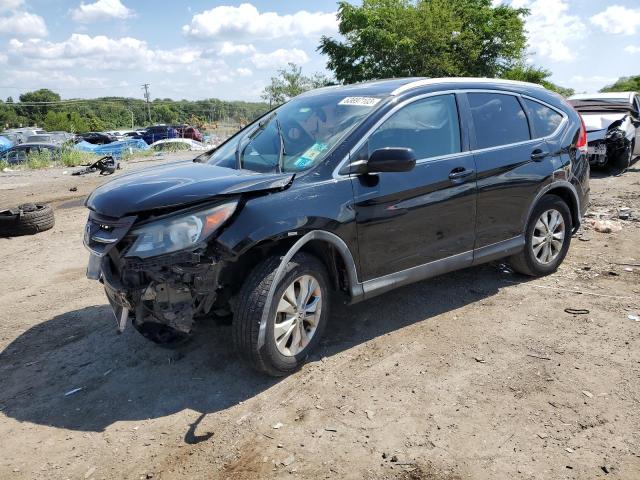 2HKRM4H71EH677055 - 2014 HONDA CR-V EXL BLACK photo 1