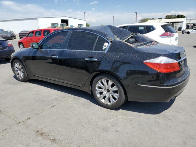 KMHGC46E39U054734 - 2009 HYUNDAI GENESIS 3.8L BLACK photo 2