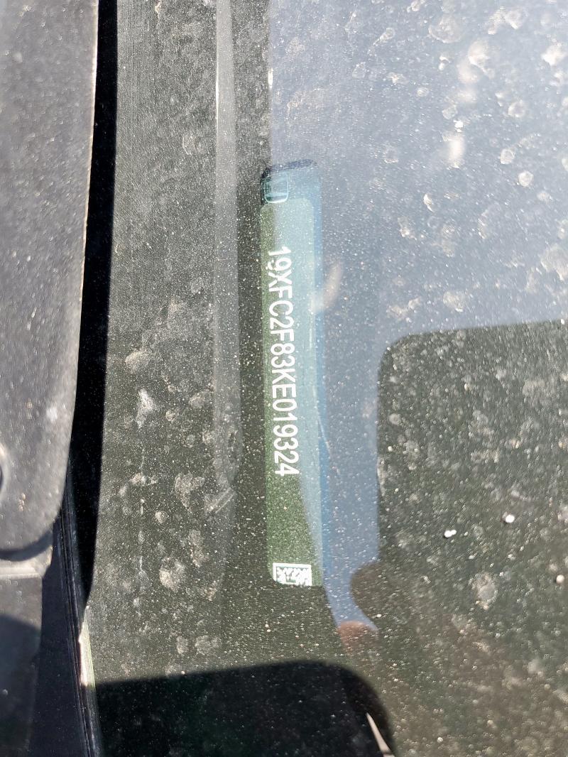 19XFC2F83KE019324 - 2019 HONDA CIVIC SPORT رمادي صورة 12