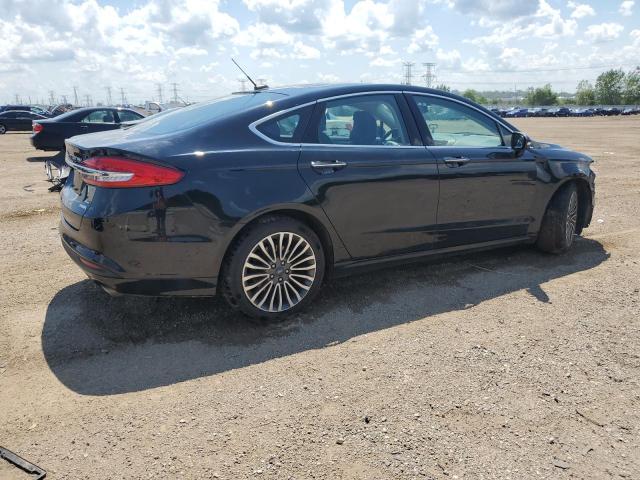 3FA6P0HD4JR160452 - 2018 FORD FUSION SE BLACK photo 3