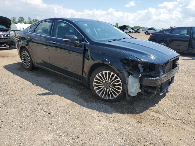 3FA6P0HD4JR160452 - 2018 FORD FUSION SE BLACK photo 4