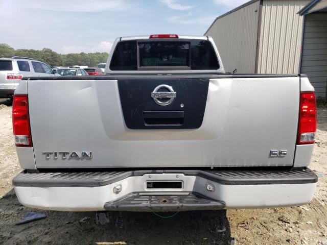 1N6AA07G78N341234 - 2008 NISSAN TITAN XE SILVER photo 6