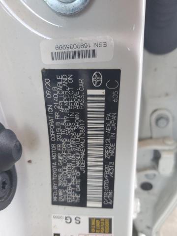 JTDEPMAE9MJ138817 - 2021 TOYOTA COROLLA LE 白色 照片 12