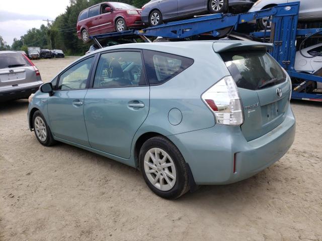 JTDZN3EU0E3310743 - 2014 TOYOTA PRIUS V TEAL photo 2