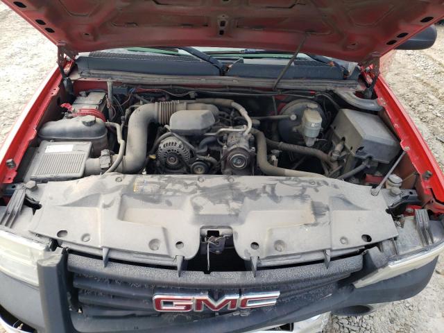 1GTEC14X39Z147724 - 2009 GMC SIERRA C1500 RED photo 7