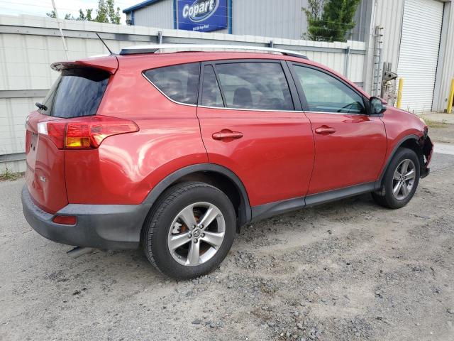 JTMWFREV7FJ057185 - 2015 TOYOTA RAV4 XLE RED photo 3