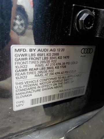 WA1VXAF70MD024948 - 2021 AUDI Q7 PRESTIGE შავი ფოტო 12