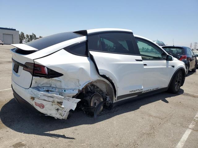 7SAXCBE52PF417849 - 2023 TESLA MODEL X WHITE photo 3