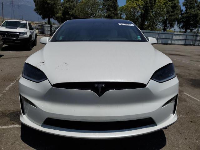 7SAXCBE52PF417849 - 2023 TESLA MODEL X WHITE photo 5
