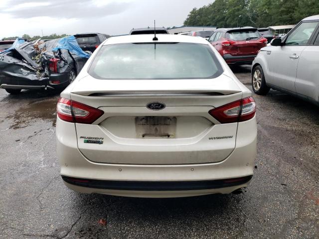 3FA6P0SU6ER303013 - 2014 FORD FUSION TITANIUM PHEV WHITE photo 6