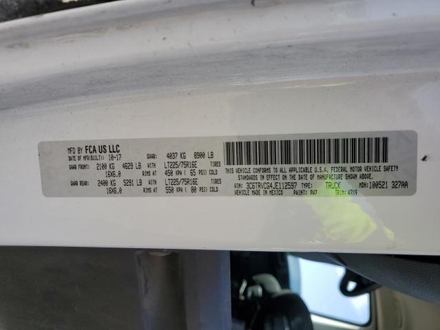 3C6TRVCG4JE112597 - 2018 RAM PROMASTER 2500 HIGH 白色 照片 13