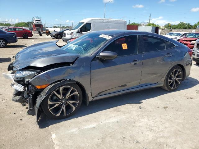 2HGFC2F85KH555536 - 2019 HONDA CIVIC SPORT GRAY photo 1