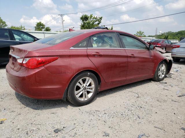 5NPEB4AC0DH683651 - 2013 HYUNDAI SONATA GLS RED photo 3