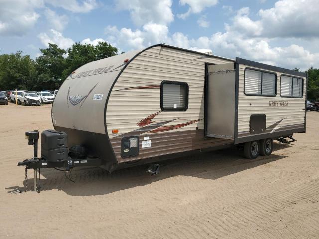 4X4TCKB20HX125804 - 2017 FOREST RIVER GREY WOLF 26DBH TAN photo 2