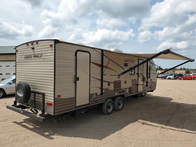 4X4TCKB20HX125804 - 2017 FOREST RIVER GREY WOLF 26DBH TAN photo 4