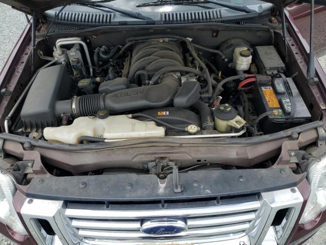 1FMEU53807UA02810 - 2007 FORD EXPLORER S LIMITED BURGUNDY photo 11