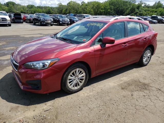 4S3GTAB65J3721928 - 2018 SUBARU IMPREZA PREMIUM RED photo 1