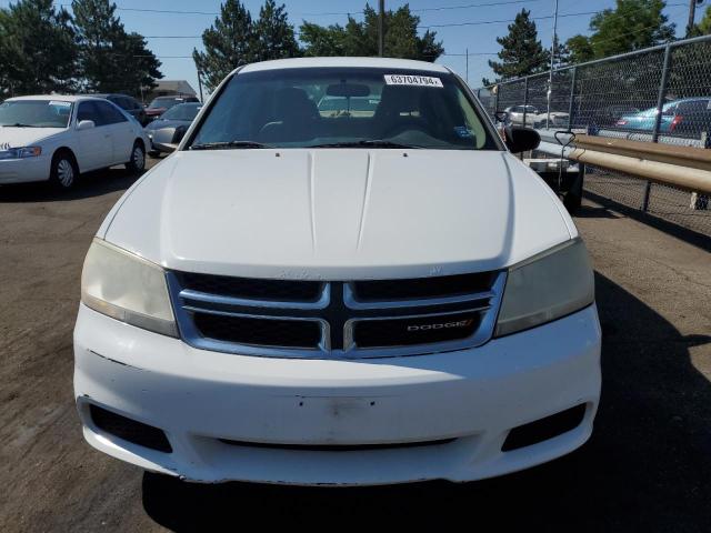 1C3CDZABXCN217010 - 2012 DODGE AVENGER SE WHITE photo 5