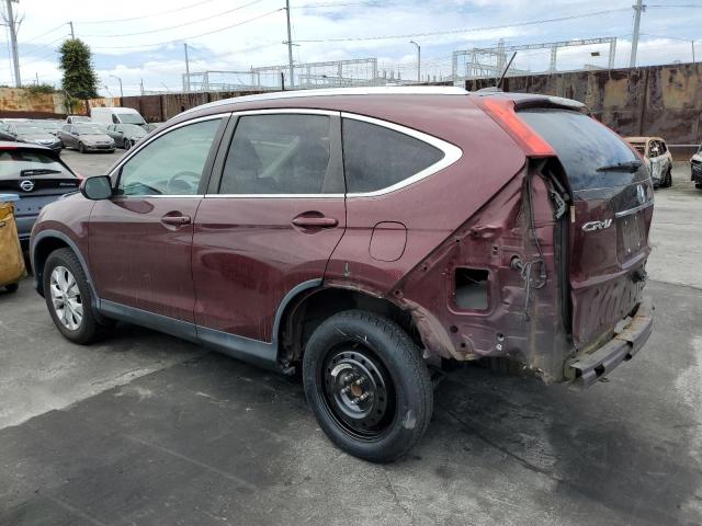 5J6RM3H74DL041485 - 2013 HONDA CR-V EXL BURGUNDY photo 2