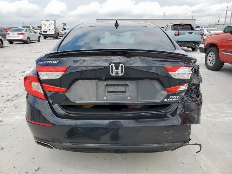 1HGCV2F33KA020074 - 2019 HONDA ACCORD SPORT Negro foto 6