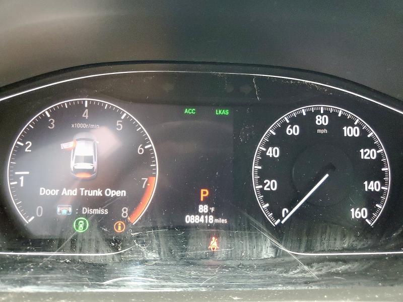 1HGCV2F33KA020074 - 2019 HONDA ACCORD SPORT Negro foto 9