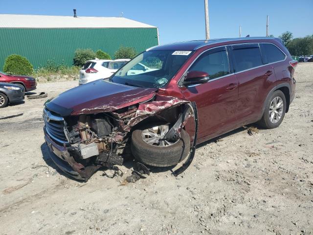 5TDJKRFH1FS187979 - 2015 TOYOTA HIGHLANDER XLE RED photo 1
