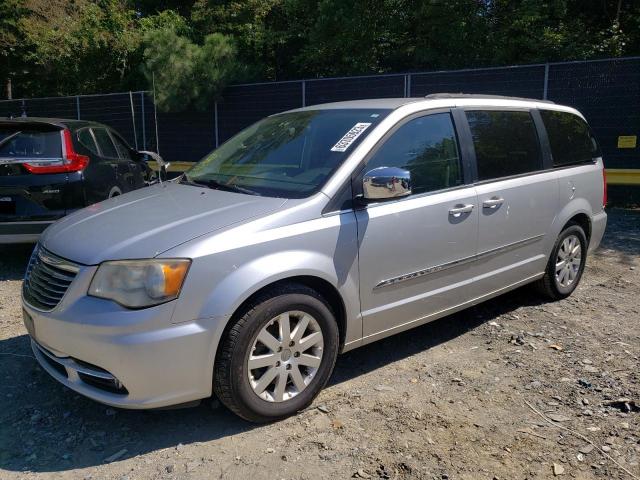 2C4RC1CG1CR209092 - 2012 CHRYSLER TOWN & COU TOURING L SILVER photo 1