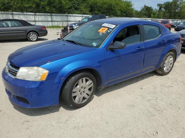 1C3CDZAB9CN322525 - 2012 DODGE AVENGER SE BLUE photo 1