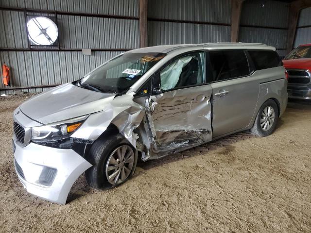 KNDMB5C19H6251878 - 2017 KIA SEDONA LX SILVER photo 1