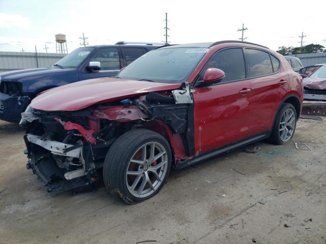 ZASFAKNN1J7C17130 - 2018 ALFA ROMEO STELVIO TI SPORT RED photo 1