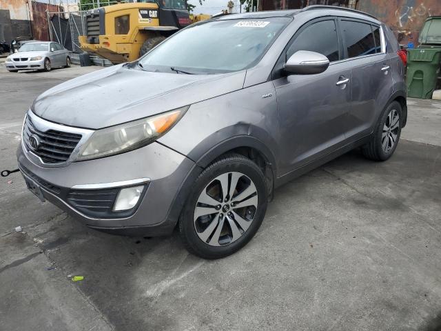 KNDPCCA22B7040677 - 2011 KIA SPORTAGE EX SILVER photo 1