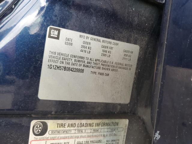 1G1ZH57B084228808 - 2008 CHEVROLET MALIBU 1LT 蓝色 照片 12