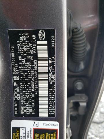 4T1BF1FK5GU190303 - 2016 TOYOTA CAMRY SE LE 灰色 照片 12