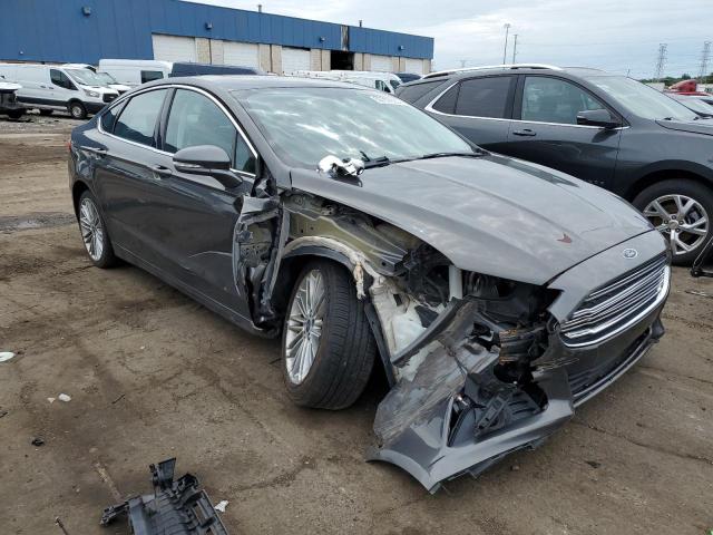 3FA6P0H92FR204628 - 2015 FORD FUSION SE GRAY photo 4